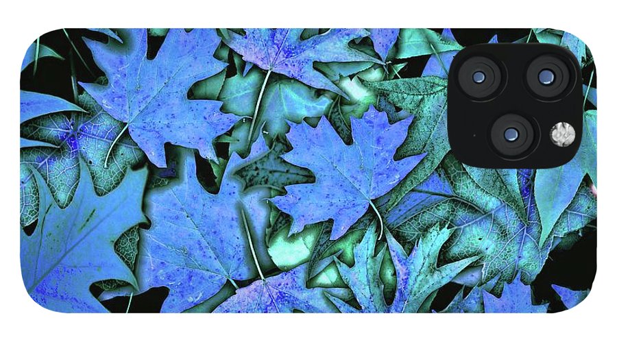 Blue Fall leaves - Phone Case