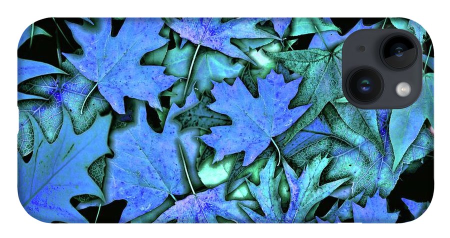 Blue Fall leaves - Phone Case