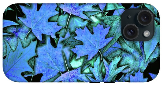 Blue Fall leaves - Phone Case