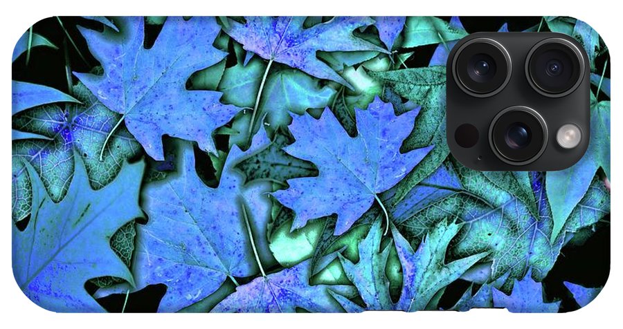 Blue Fall leaves - Phone Case