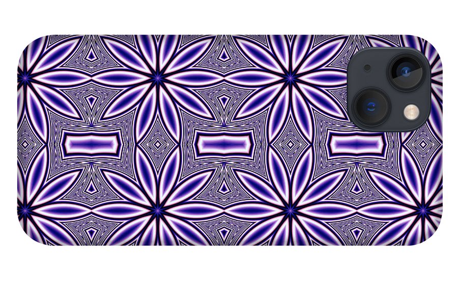 Blue Flower Kaleidoscope - Phone Case