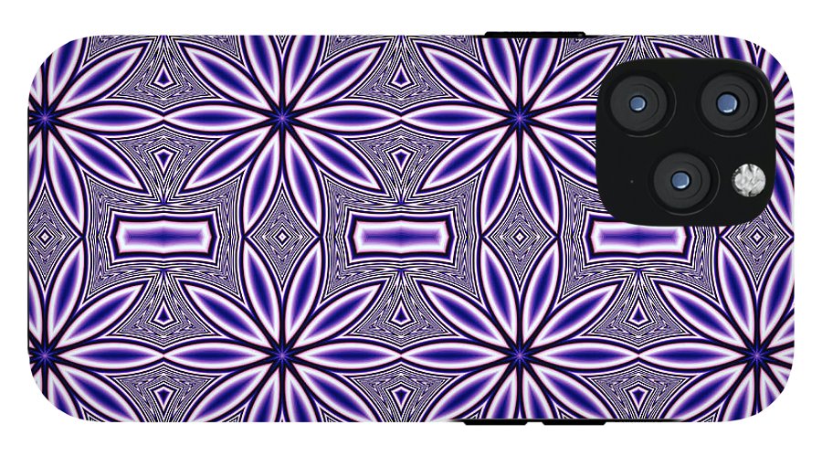 Blue Flower Kaleidoscope - Phone Case