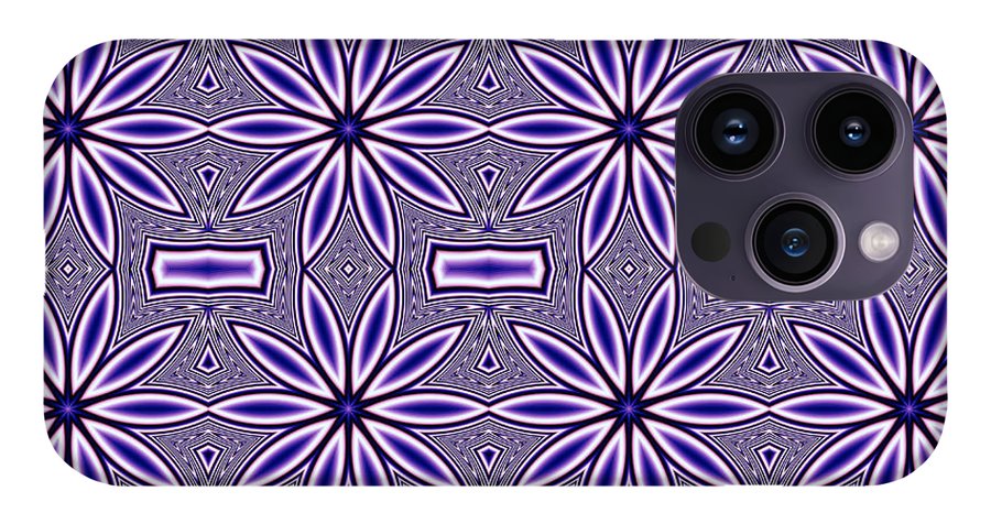 Blue Flower Kaleidoscope - Phone Case