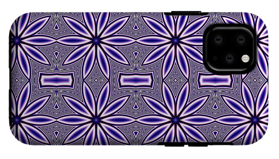 Blue Flower Kaleidoscope - Phone Case