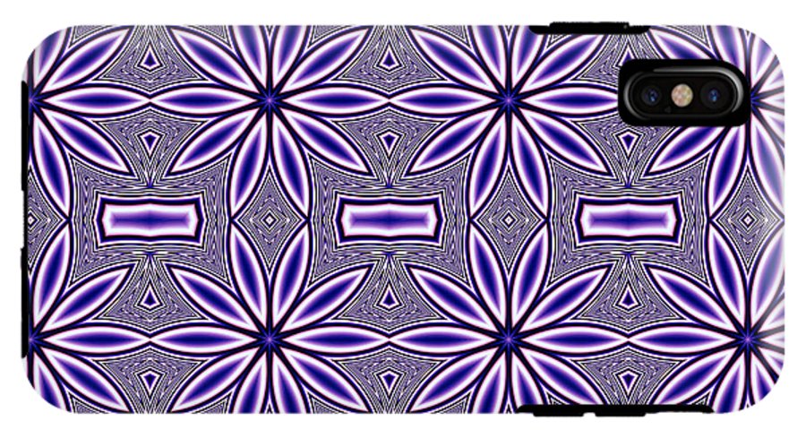 Blue Flower Kaleidoscope - Phone Case