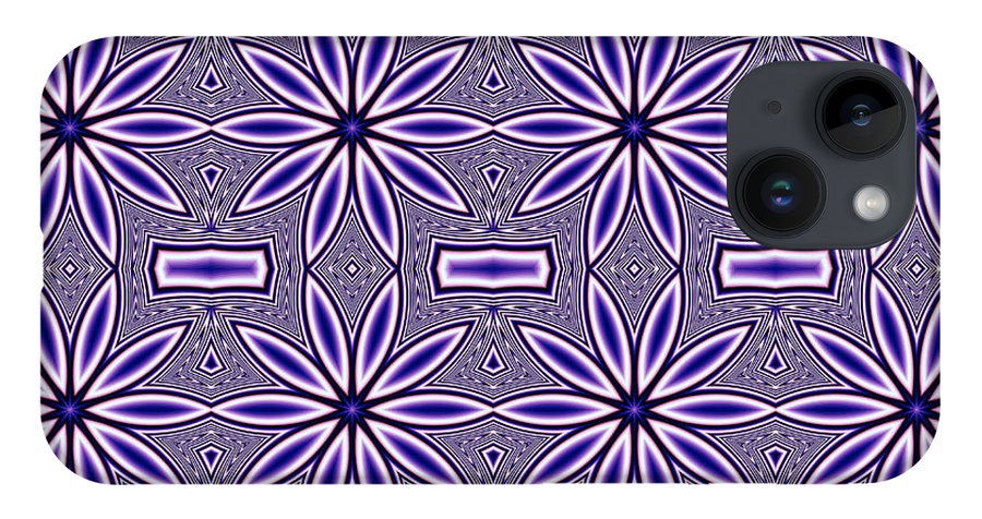 Blue Flower Kaleidoscope - Phone Case