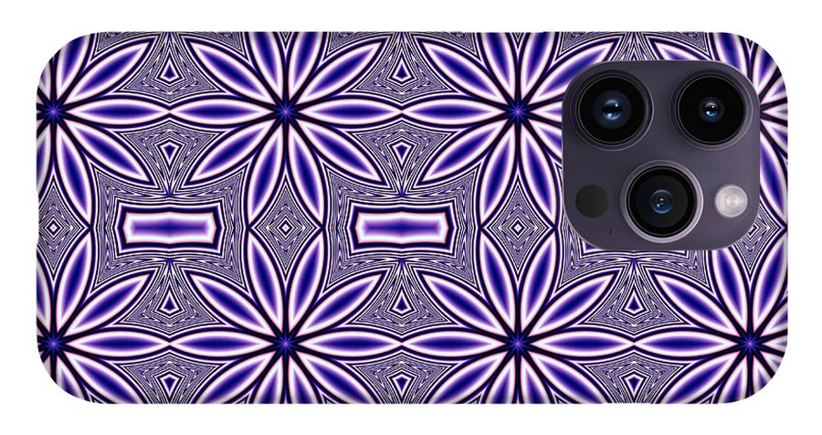 Blue Flower Kaleidoscope - Phone Case