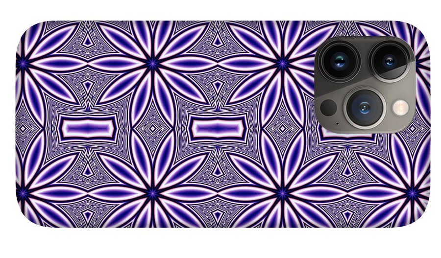 Blue Flower Kaleidoscope - Phone Case