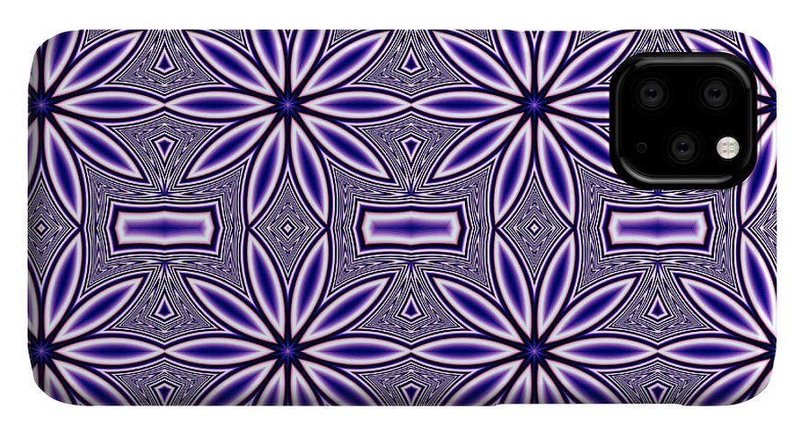 Blue Flower Kaleidoscope - Phone Case