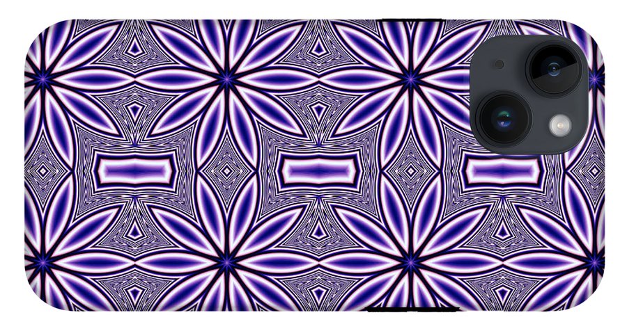 Blue Flower Kaleidoscope - Phone Case