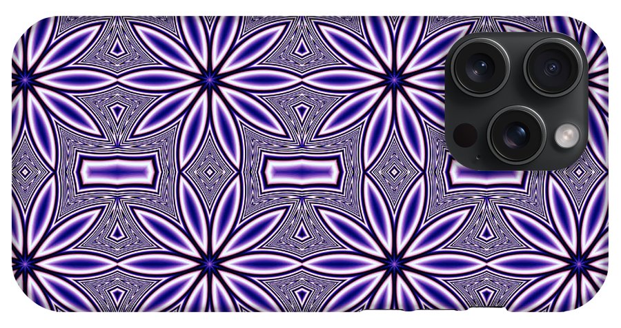 Blue Flower Kaleidoscope - Phone Case
