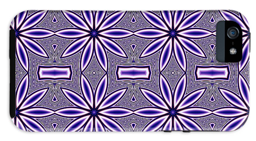 Blue Flower Kaleidoscope - Phone Case