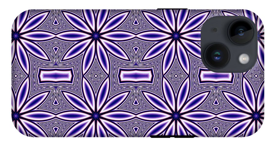Blue Flower Kaleidoscope - Phone Case