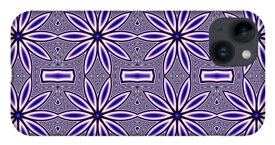 Blue Flower Kaleidoscope - Phone Case