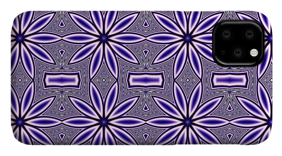Blue Flower Kaleidoscope - Phone Case