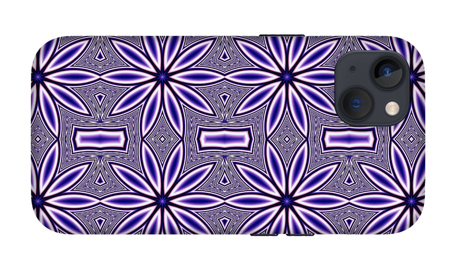 Blue Flower Kaleidoscope - Phone Case
