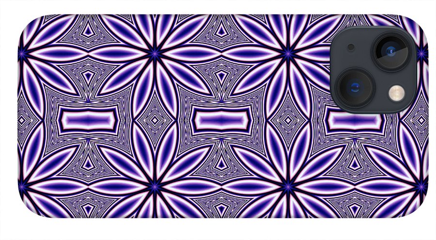 Blue Flower Kaleidoscope - Phone Case