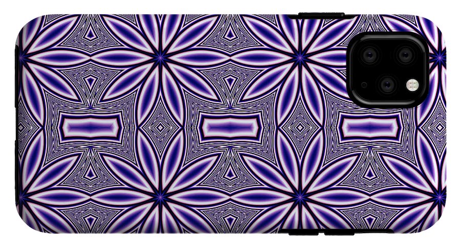 Blue Flower Kaleidoscope - Phone Case