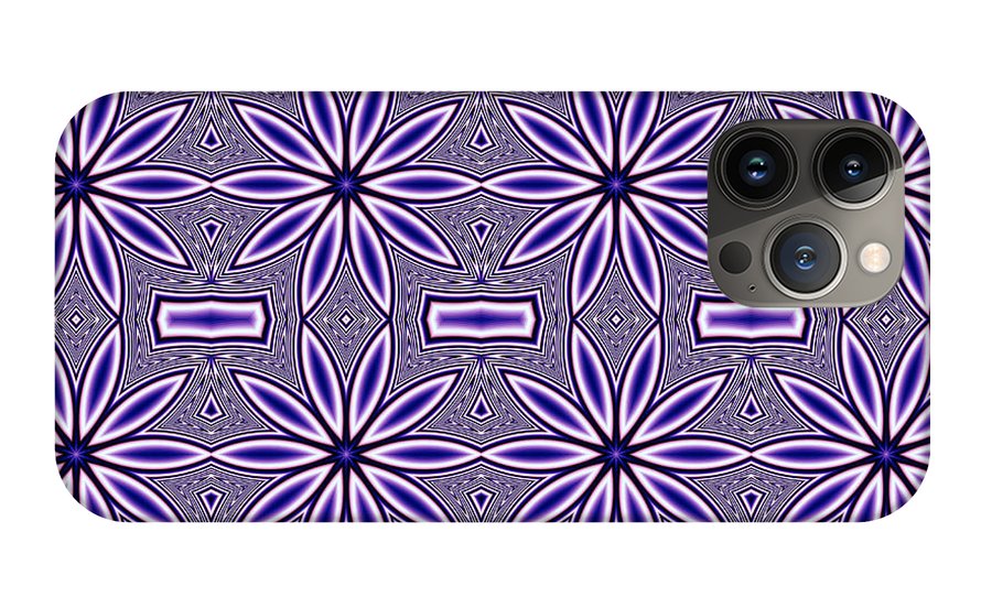 Blue Flower Kaleidoscope - Phone Case