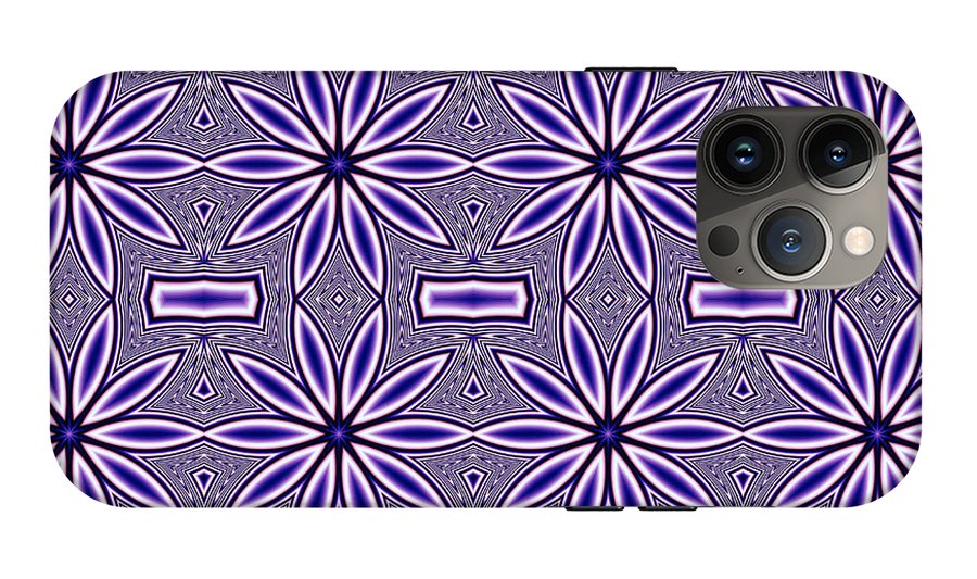 Blue Flower Kaleidoscope - Phone Case