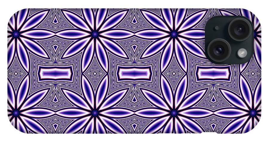 Blue Flower Kaleidoscope - Phone Case