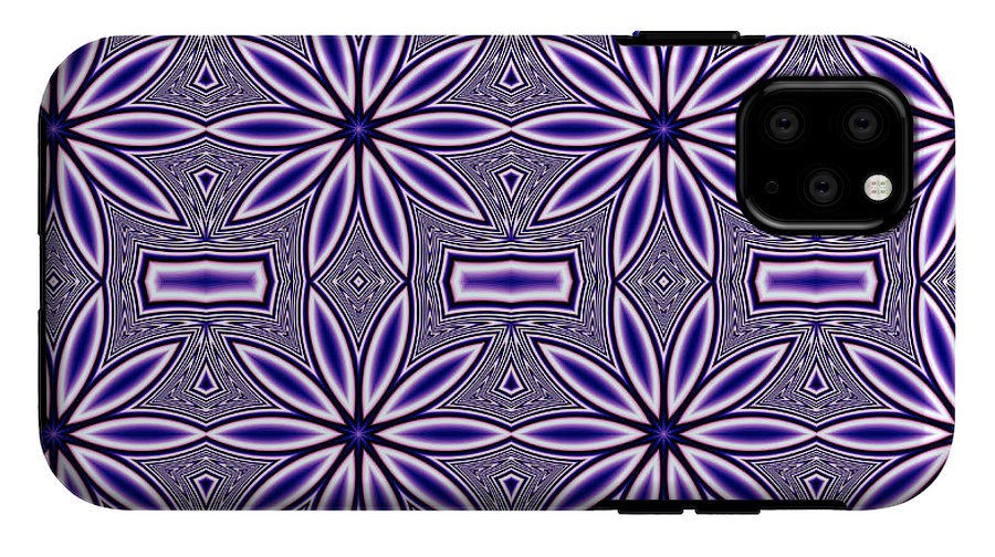 Blue Flower Kaleidoscope - Phone Case