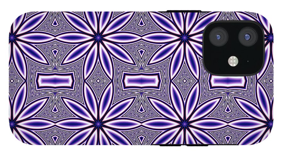 Blue Flower Kaleidoscope - Phone Case
