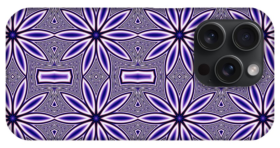 Blue Flower Kaleidoscope - Phone Case