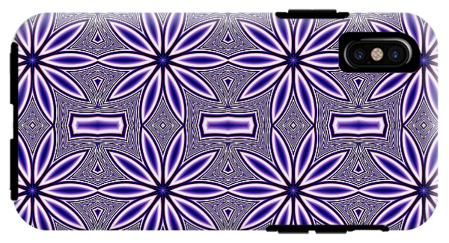 Blue Flower Kaleidoscope - Phone Case