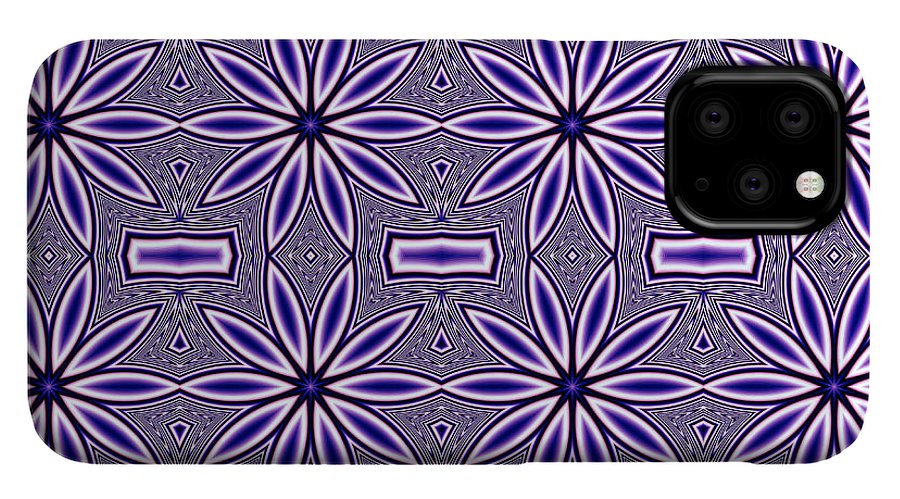 Blue Flower Kaleidoscope - Phone Case