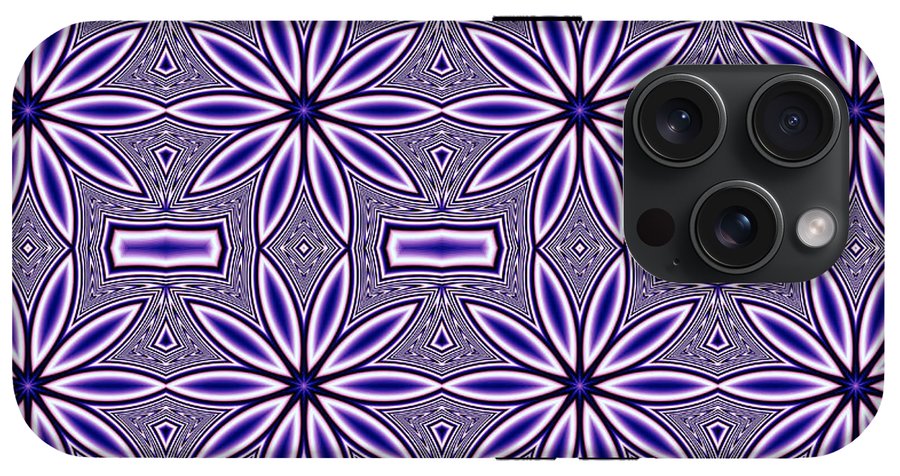 Blue Flower Kaleidoscope - Phone Case