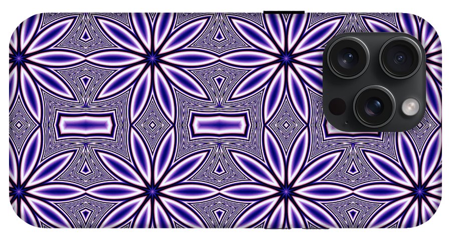 Blue Flower Kaleidoscope - Phone Case