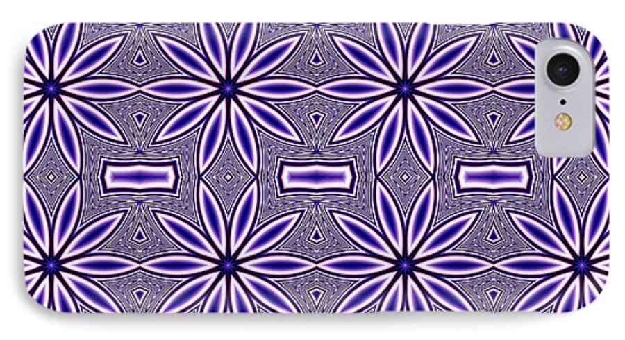 Blue Flower Kaleidoscope - Phone Case
