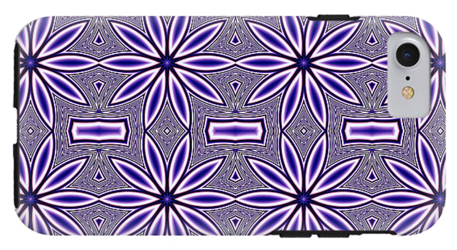 Blue Flower Kaleidoscope - Phone Case