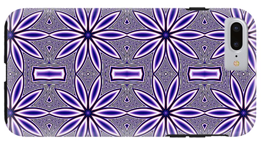 Blue Flower Kaleidoscope - Phone Case