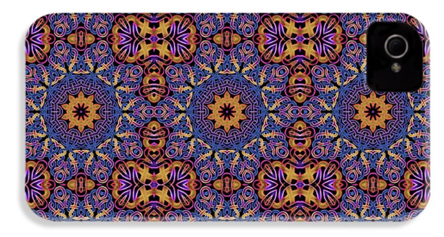 Blue Gold Celtic Kaleidoscope - Phone Case
