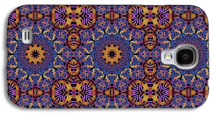 Blue Gold Celtic Kaleidoscope - Phone Case