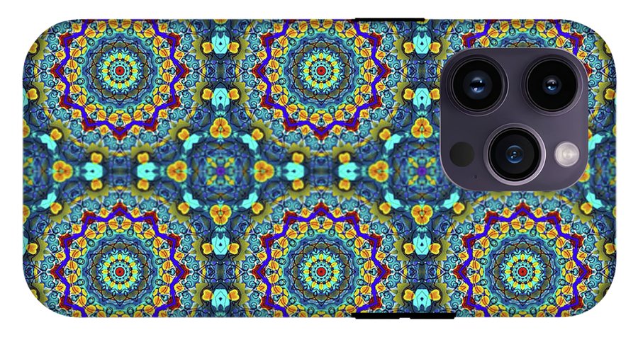 Blue Green Blur Kaleidoscope - Phone Case