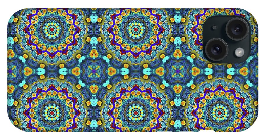 Blue Green Blur Kaleidoscope - Phone Case