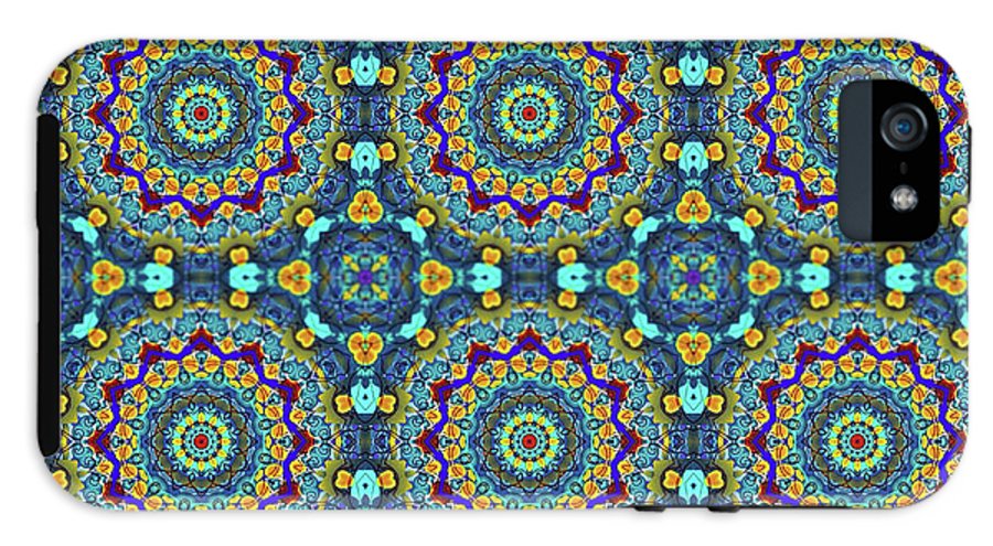 Blue Green Blur Kaleidoscope - Phone Case