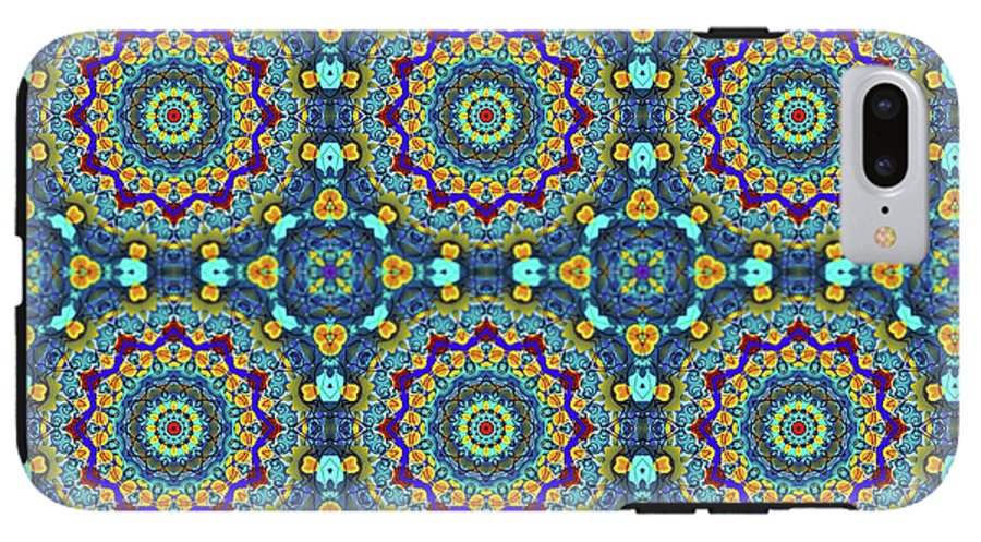 Blue Green Blur Kaleidoscope - Phone Case