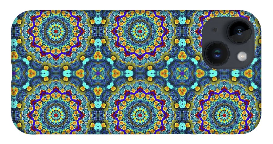 Blue Green Blur Kaleidoscope - Phone Case