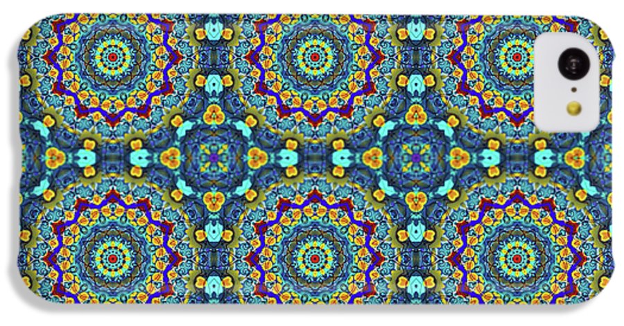 Blue Green Blur Kaleidoscope - Phone Case