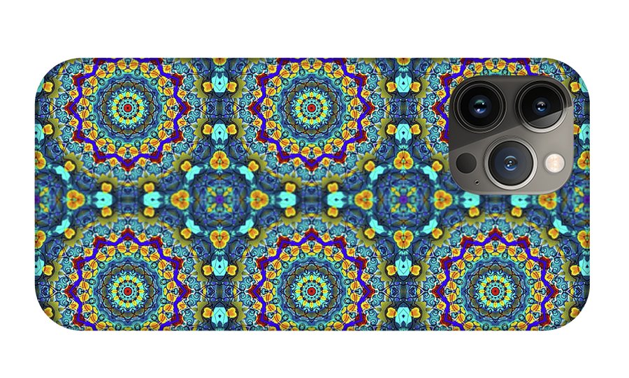 Blue Green Blur Kaleidoscope - Phone Case