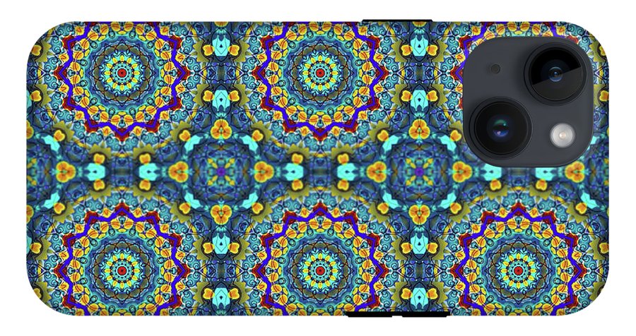 Blue Green Blur Kaleidoscope - Phone Case