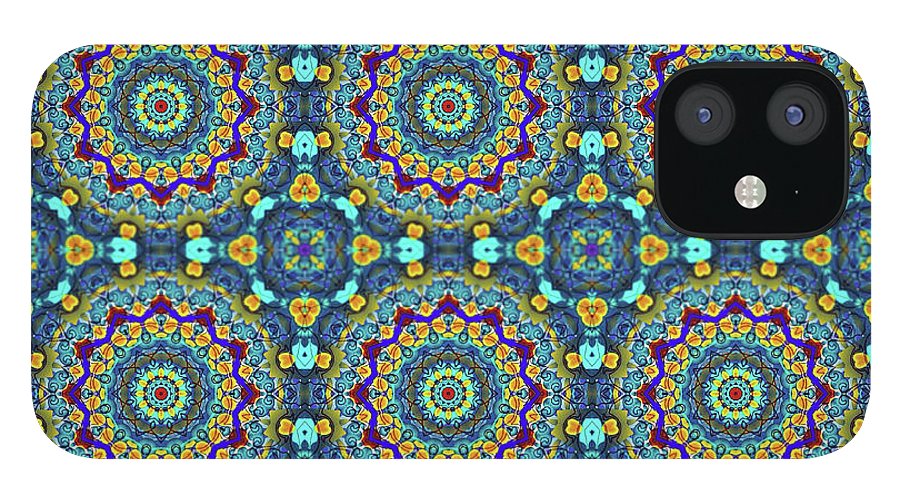 Blue Green Blur Kaleidoscope - Phone Case