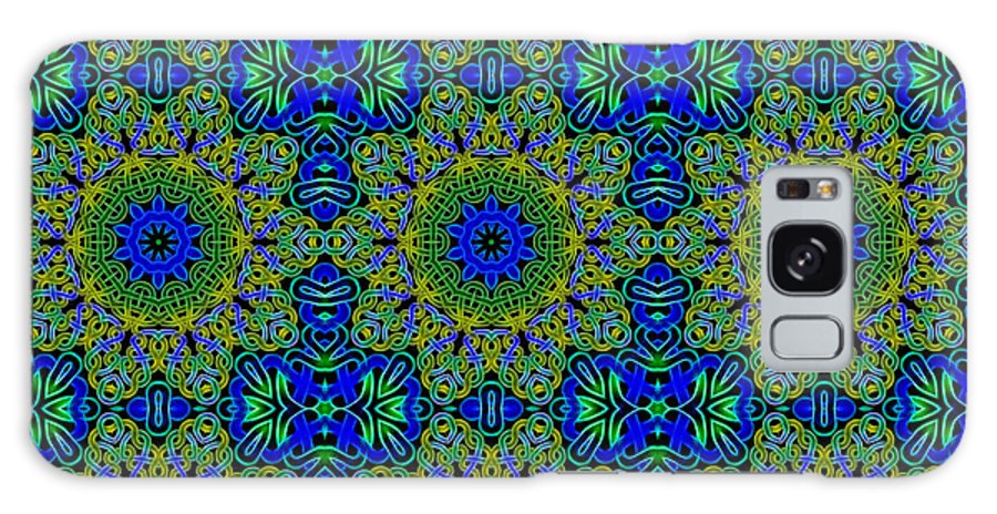 Blue Green Celtic Kaleidoscope - Phone Case
