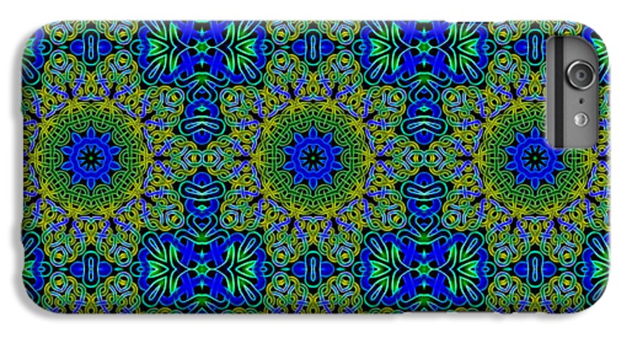 Blue Green Celtic Kaleidoscope - Phone Case