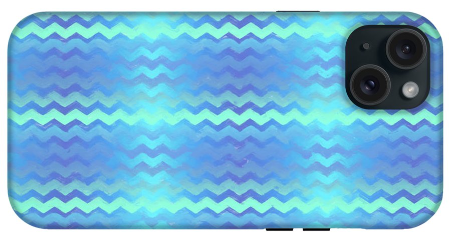 Blue Green Mermaid Chevron - Phone Case