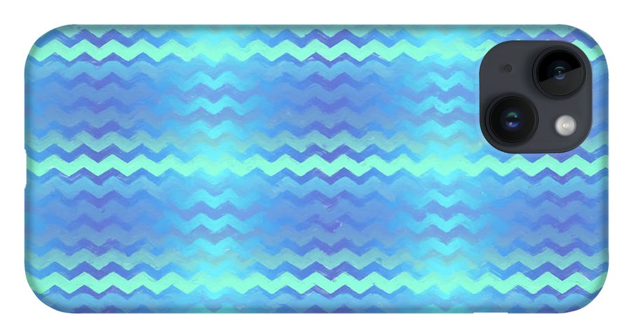 Blue Green Mermaid Chevron - Phone Case